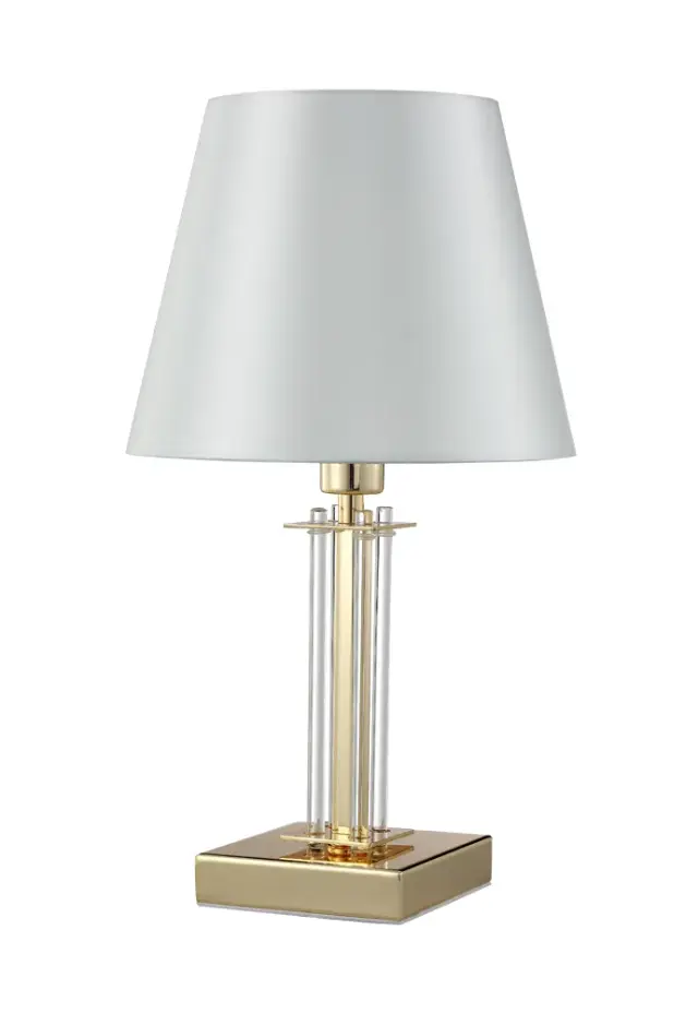 Настольная лампа Crystal Lux NICOLAS LG1 GOLD/WHITE — золотой