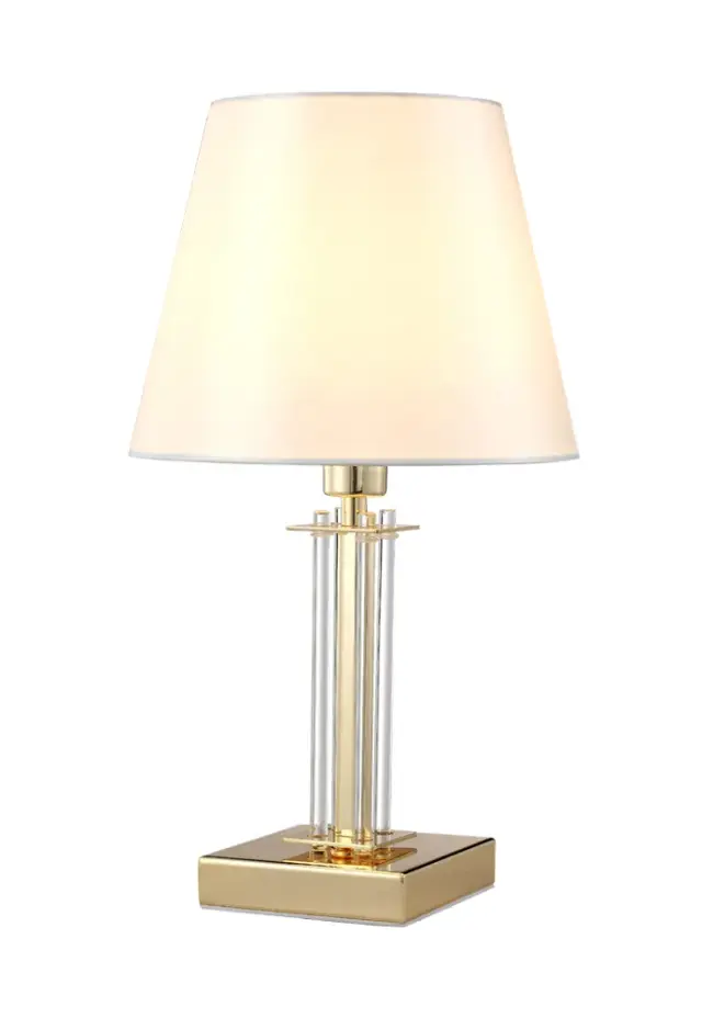 Настольная лампа Crystal Lux NICOLAS LG1 GOLD/WHITE — золотой, ракурс 5