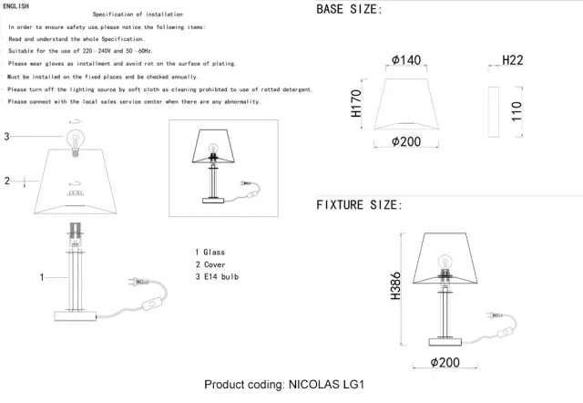 Настольная лампа Crystal Lux NICOLAS LG1 NICKEL/WHITE — никель, ракурс 5