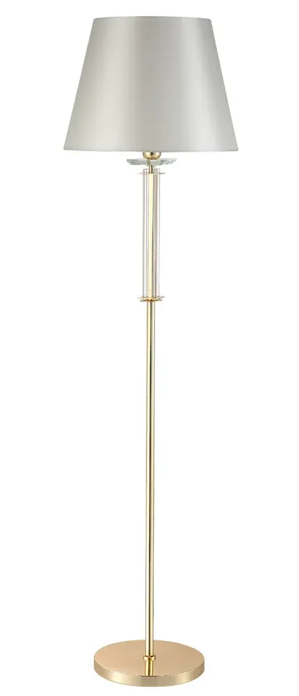 Торшер Crystal Lux NICOLAS PT1 GOLD/WHITE — золотой