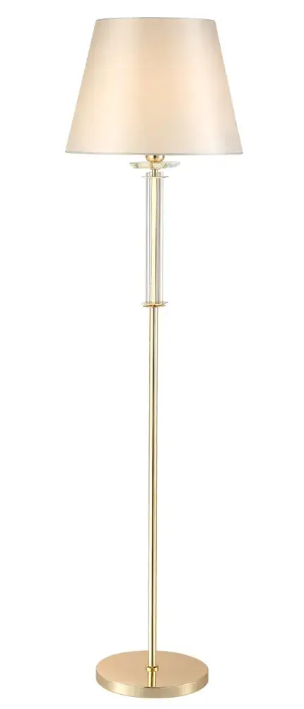 Торшер Crystal Lux NICOLAS PT1 GOLD/WHITE — золотой, ракурс 5
