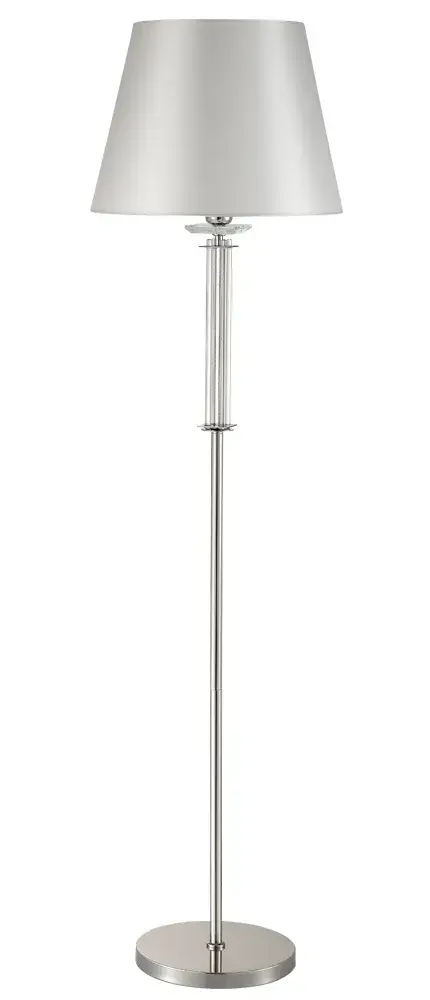 Торшер Crystal Lux NICOLAS PT1 NICKEL/WHITE — никель