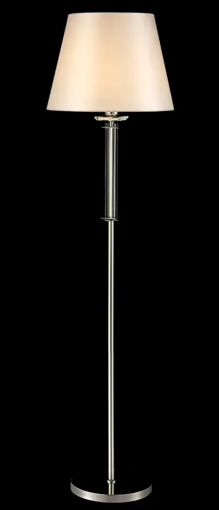 Торшер Crystal Lux NICOLAS PT1 NICKEL/WHITE — никель, ракурс 3
