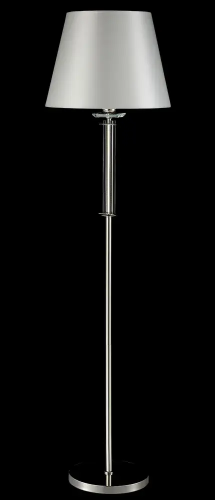 Торшер Crystal Lux NICOLAS PT1 NICKEL/WHITE — никель, ракурс 4