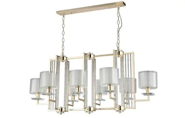 Люстра Crystal Lux NICOLAS SP8 L1000 GOLD/WHITE — золотой