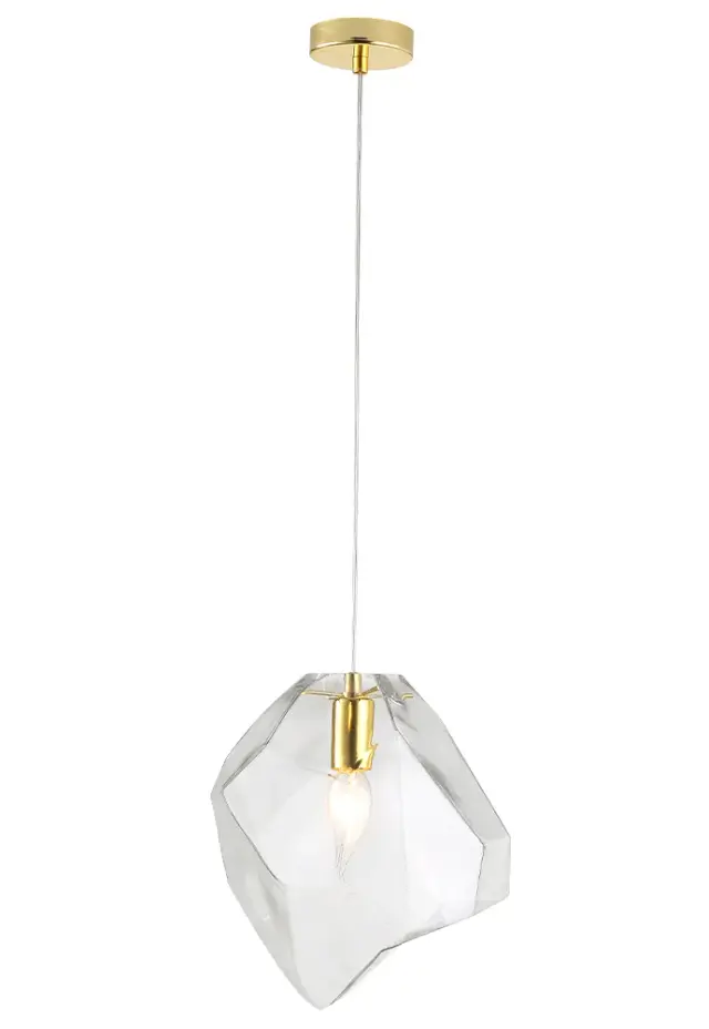 Светильник Crystal Lux NUESTRO SP1 GOLD/TRANSPARENT — золотой