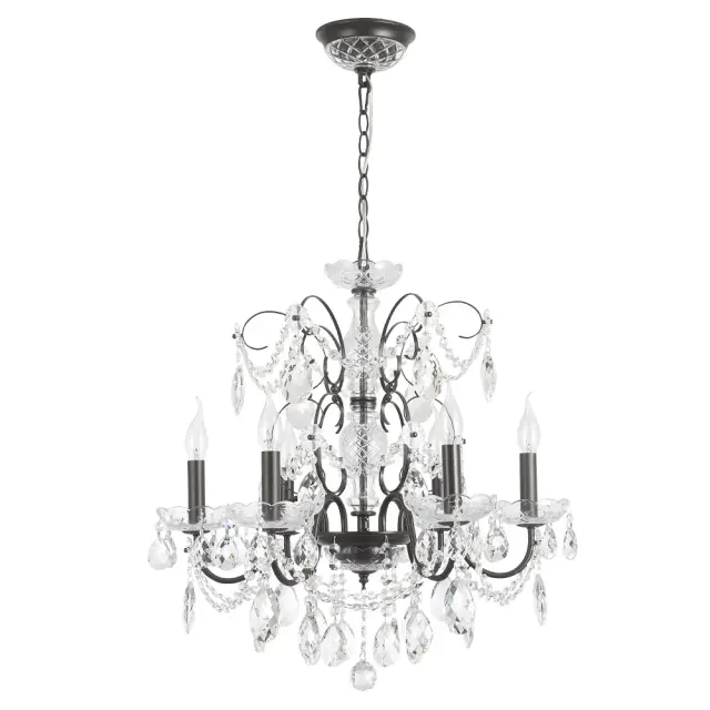 Люстра Crystal Lux ODELIS SP6 BROWN — коричневый, ракурс 3