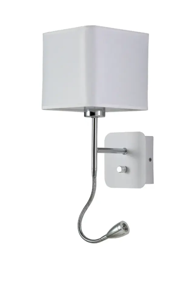 Бра Crystal Lux PACO AP2 CHROME/WHITE — белый