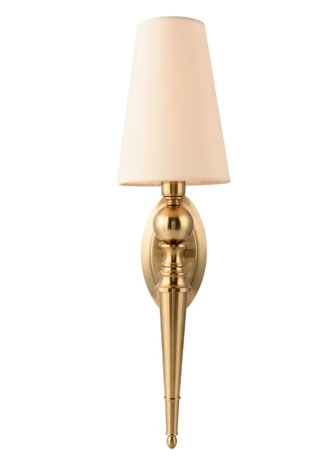 Бра Crystal Lux PER AP1 BRASS/BEIGE — золотой, ракурс 3