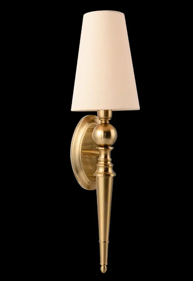 Бра Crystal Lux PER AP1 BRASS/BEIGE — золотой, ракурс 4