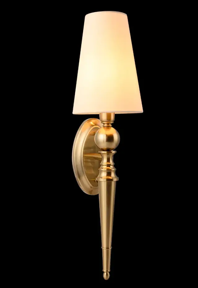 Бра Crystal Lux PER AP1 BRASS/BEIGE — золотой, ракурс 5