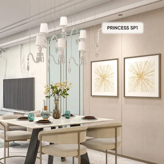 Светильник Crystal Lux PRINCESS SP1 — хром, ракурс 9