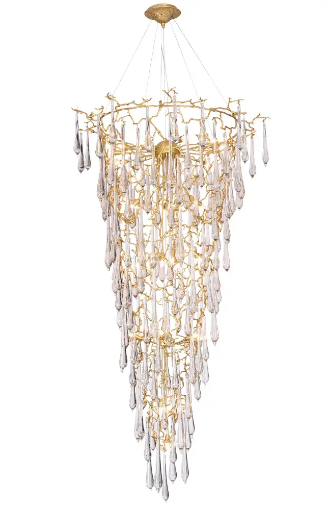 Люстра Crystal Lux REINA SP34 D1200 GOLD PEARL — золотой