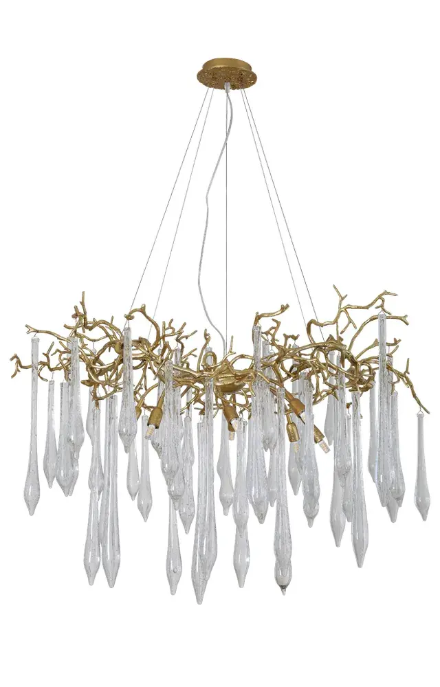 Люстра Crystal Lux REINA SP8 D1000 GOLD PEARL — золотой