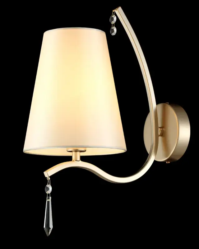 Бра Crystal Lux RENATA AP1 GOLD — золотой, ракурс 3