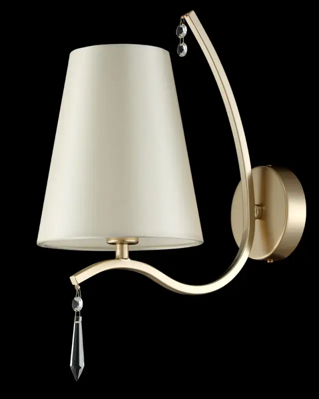 Бра Crystal Lux RENATA AP1 GOLD — золотой, ракурс 4