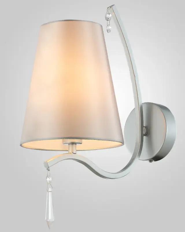 Бра Crystal Lux RENATA AP1 SILVER — серебряный, ракурс 5