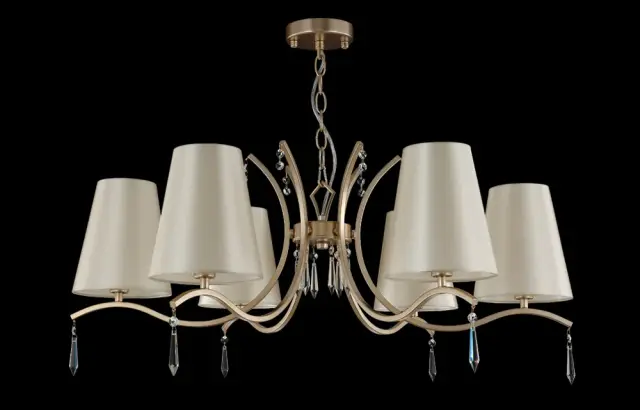 Люстра Crystal Lux RENATA SP6 GOLD — золотой, ракурс 4