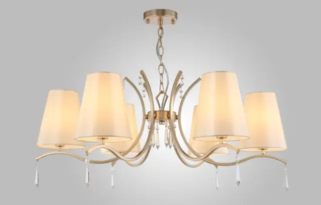 Люстра Crystal Lux RENATA SP6 GOLD — золотой, ракурс 5