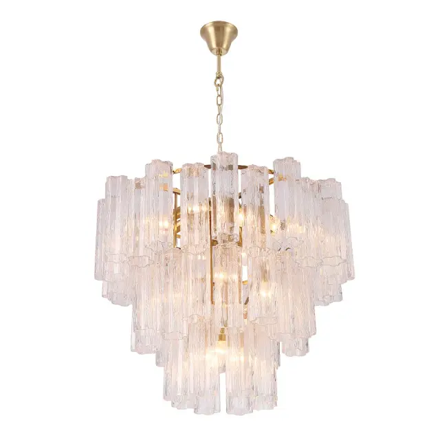 Люстра Crystal Lux ROSE SP15 BRASS — латунь, ракурс 2