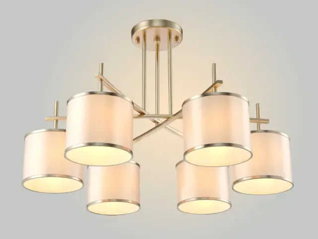 Люстра Crystal Lux SERGIO PL6 GOLD — золотой, ракурс 2