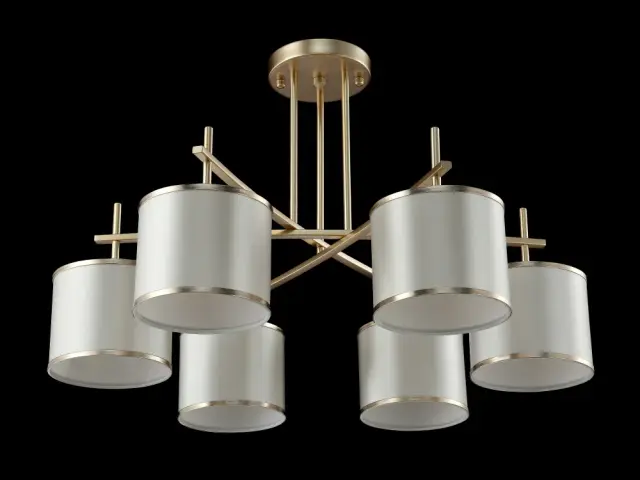 Люстра Crystal Lux SERGIO PL6 GOLD — золотой, ракурс 3