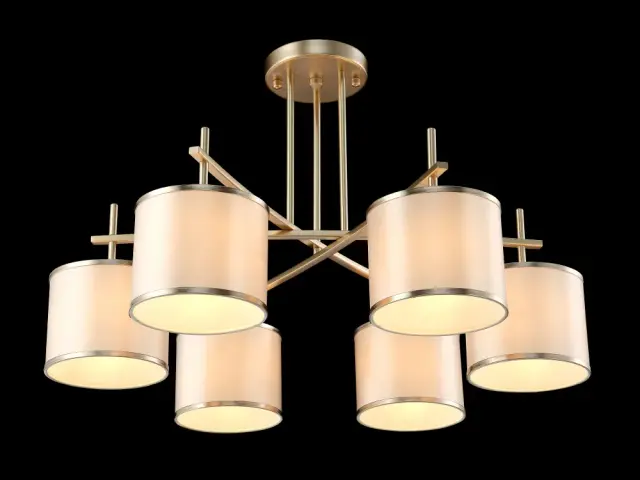 Люстра Crystal Lux SERGIO PL6 GOLD — золотой, ракурс 4