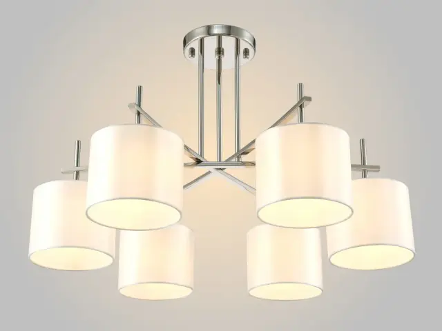 Люстра Crystal Lux SERGIO PL6 NICKEL — никель, ракурс 2