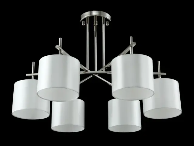 Люстра Crystal Lux SERGIO PL6 NICKEL — никель, ракурс 3