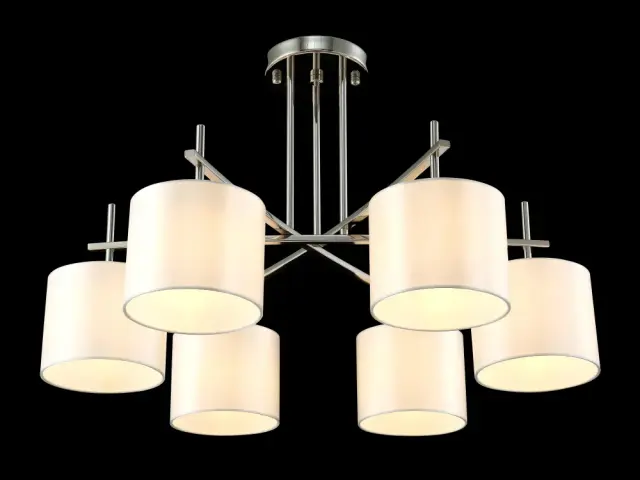 Люстра Crystal Lux SERGIO PL6 NICKEL — никель, ракурс 4