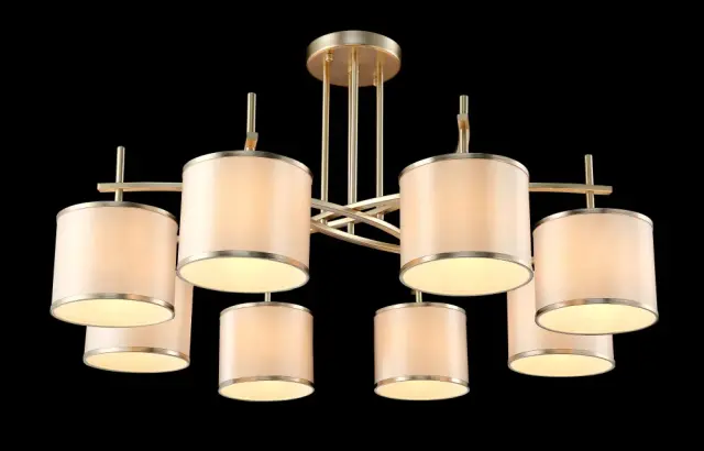 Люстра Crystal Lux SERGIO PL8 GOLD — золотой, ракурс 2