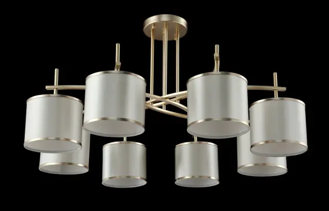 Люстра Crystal Lux SERGIO PL8 GOLD — золотой, ракурс 3