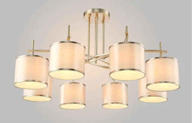 Люстра Crystal Lux SERGIO PL8 GOLD — золотой, ракурс 4