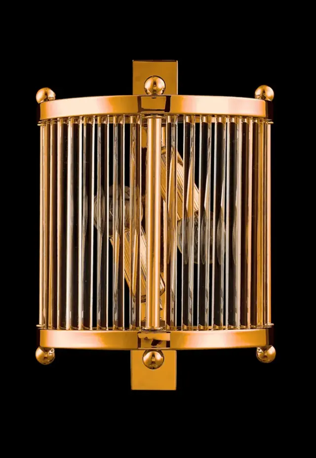 Бра Crystal Lux TADEO AP2 GOLD/TRANSPARENTE — золотой, ракурс 4