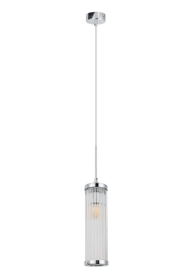 Светильник Crystal Lux TADEO SP1 D100 CHROME/TRANSPARENTE — хром
