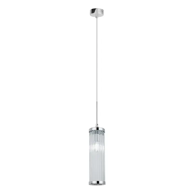 Светильник Crystal Lux TADEO SP1 D100 CHROME/TRANSPARENTE — хром, ракурс 3