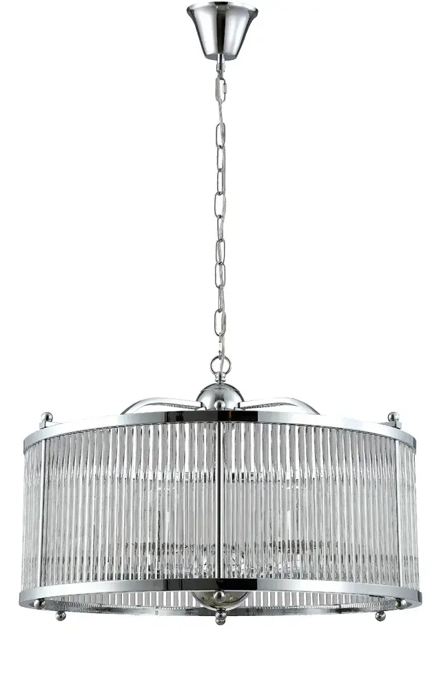 Люстра Crystal Lux TADEO SP6 D600 CHROME/TRANSPARENTE — хром