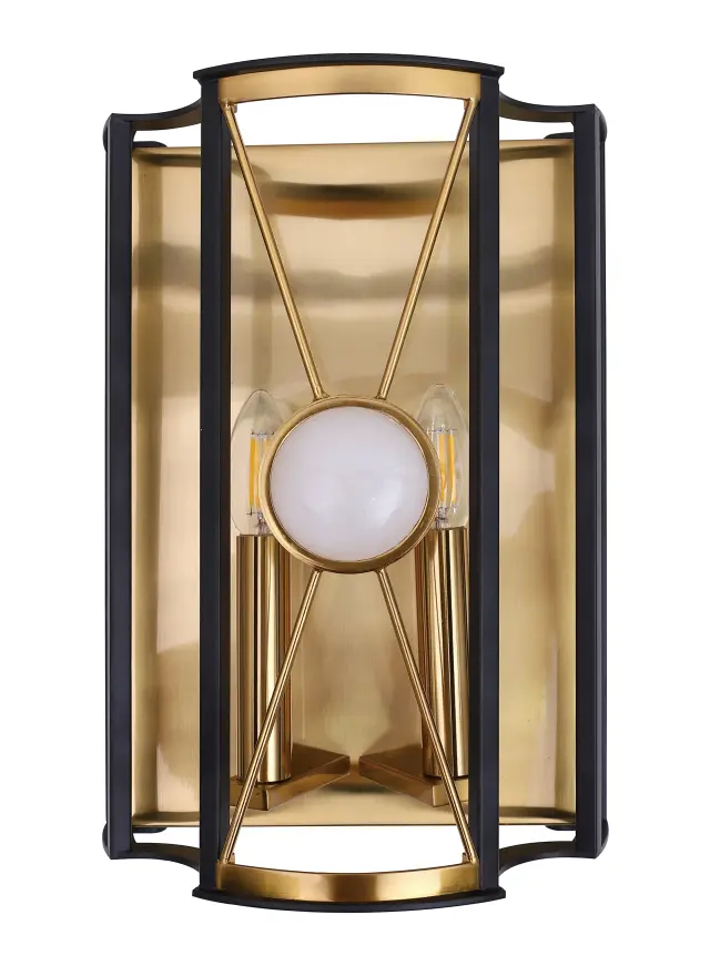 Бра Crystal Lux TANDEM AP2 GOLD — черный