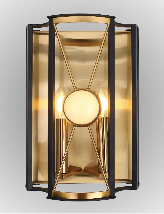 Бра Crystal Lux TANDEM AP2 GOLD — черный, ракурс 2