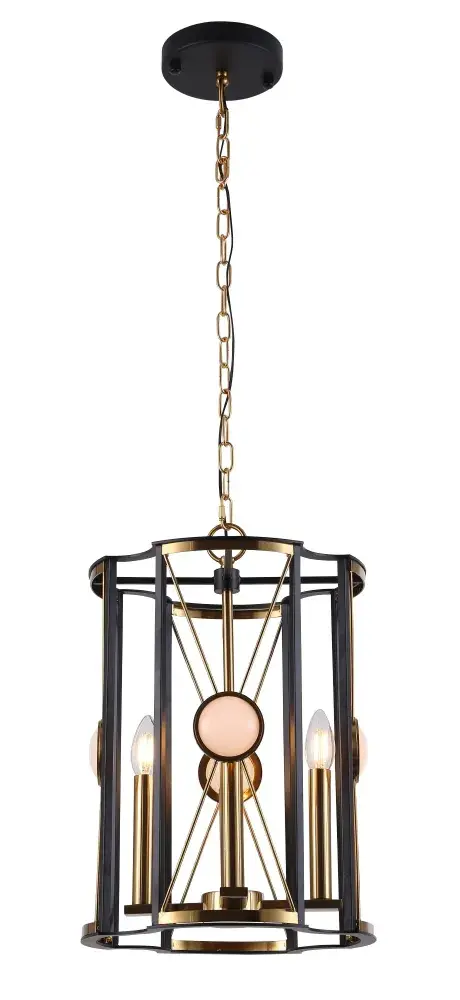 Светильник Crystal Lux TANDEM SP4 D410 GOLD — черный, ракурс 2