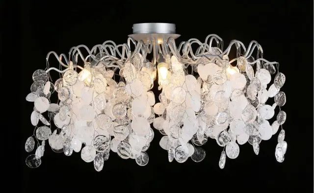 Люстра Crystal Lux TENERIFE PL8 SILVER — серебряный, ракурс 2