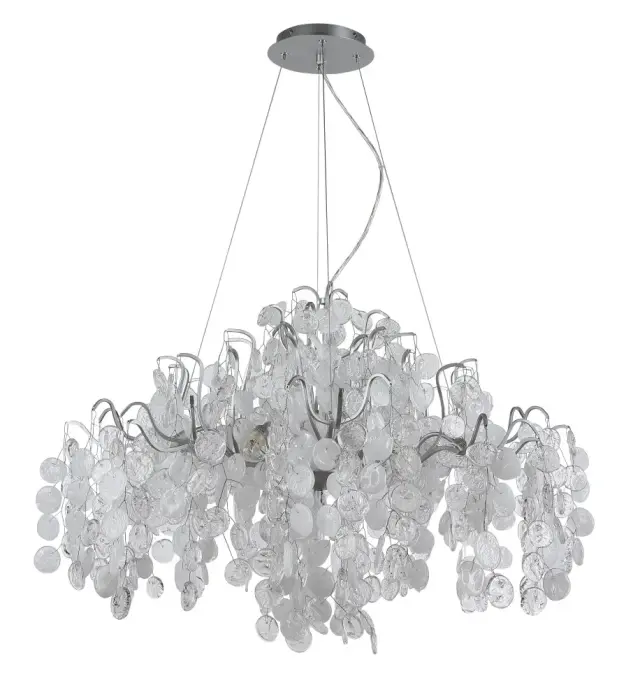 Люстра Crystal Lux TENERIFE SP9 SILVER — серебряный
