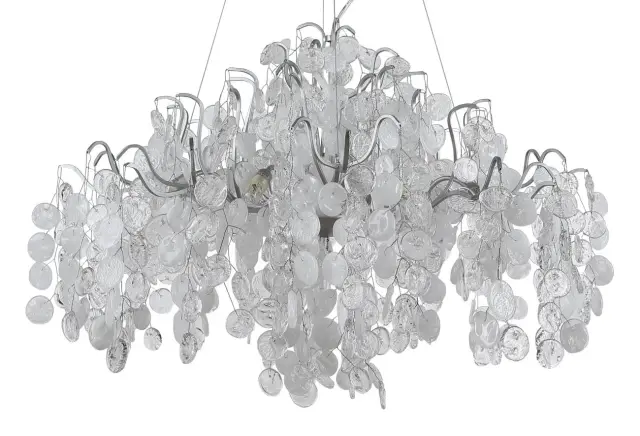 Люстра Crystal Lux TENERIFE SP9 SILVER — серебряный, ракурс 3