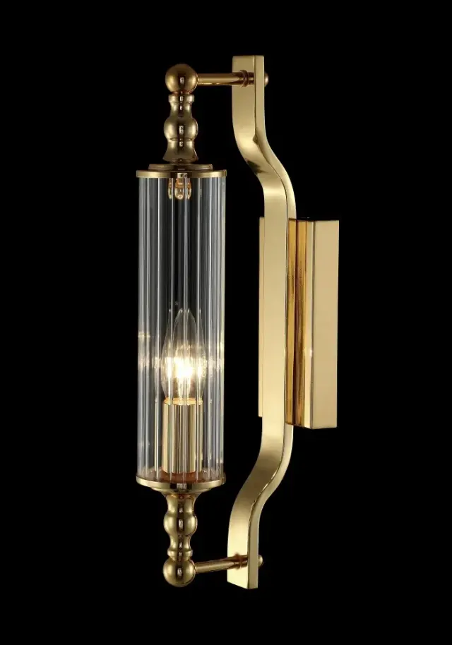Бра Crystal Lux TOMAS AP1 GOLD — хром, ракурс 3
