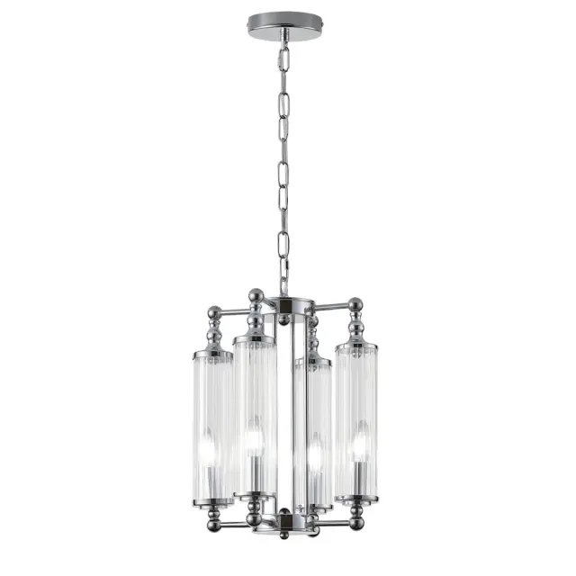 Люстра Crystal Lux TOMAS SP4 CHROME — хром, ракурс 2