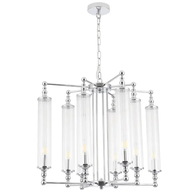 Люстра Crystal Lux TOMAS SP8 D650 CHROME — хром