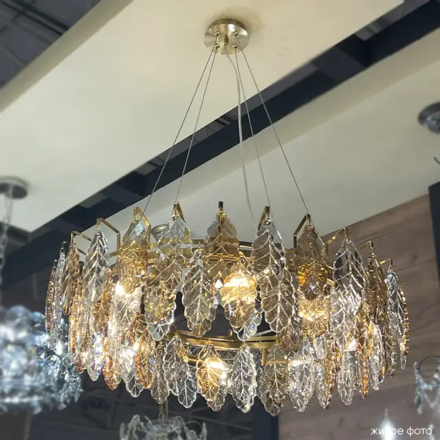 Люстра Crystal Lux TREVI SP8 BRASS — латунь, ракурс 5