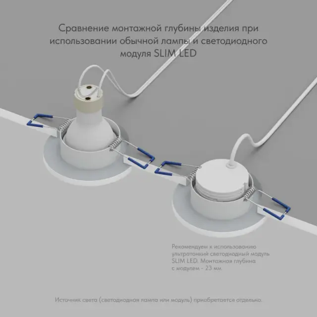 Точечный светильник Denkirs DK2036-WH VAND | ВЕНД — белый, ракурс 4