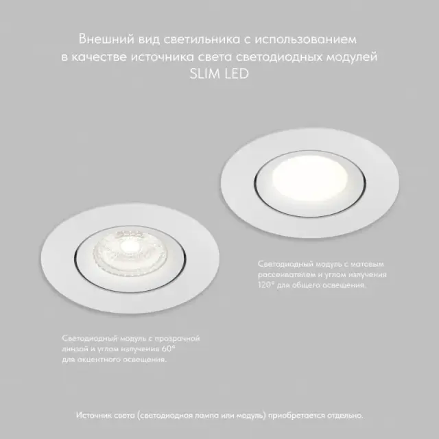Точечный светильник Denkirs DK2037-WH ROTO MINI | РОТО МИНИ — белый, ракурс 3