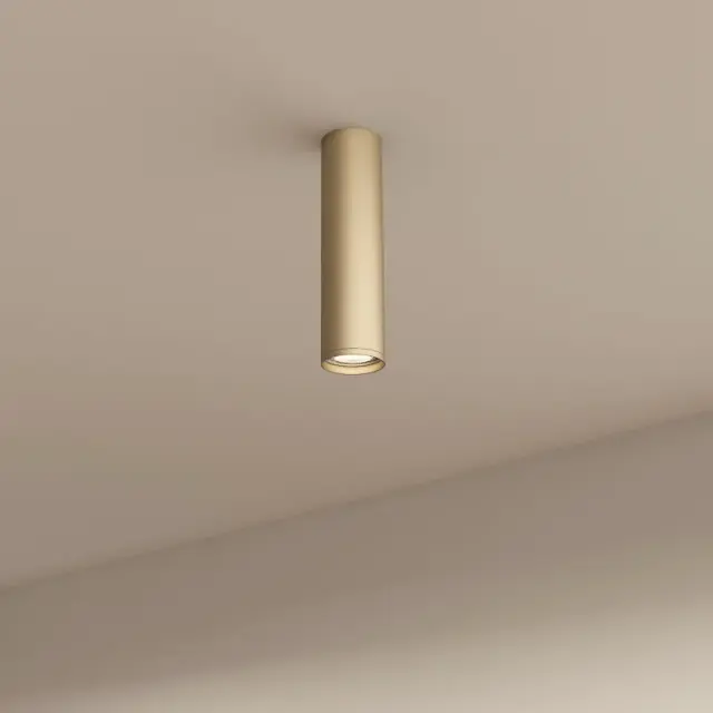 Точечный светильник Denkirs DK2052-SG TUBE | ТЬЮБ — золотой, ракурс 2